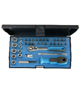 JUEGO DE LLAVES DE VASO 1/4"" 37 PIEZAS UD-IN-IS-PH-PZ-TX 2010348 GEDORE